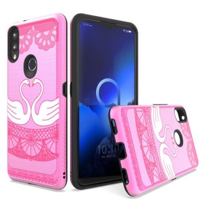 Alcatel 3V FR Brushed Metallic Case W/Edge Duck