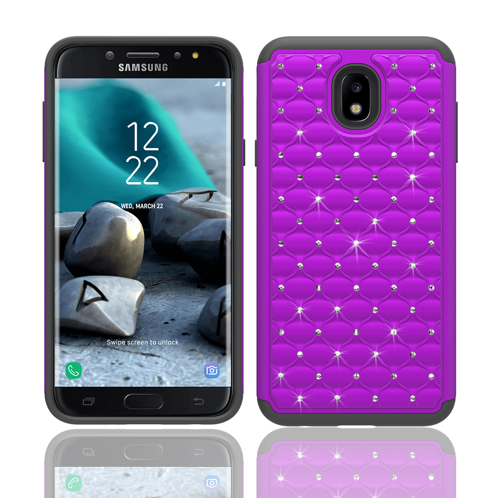 Samsung J3 2018/Amp Prime 3/Achieve Bling Hybrid Purple FR Wireless